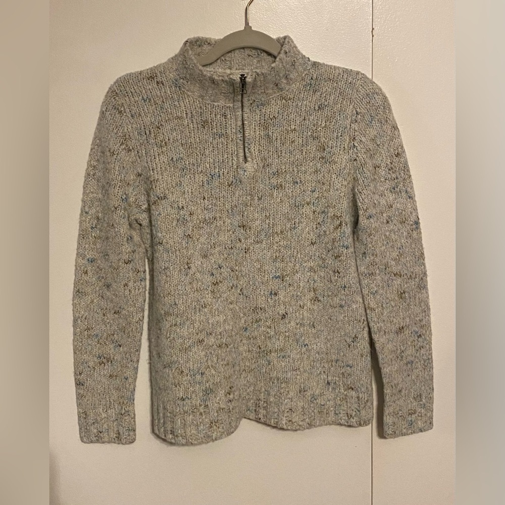 Croft & Barrow Quarter Zip Sweater, M